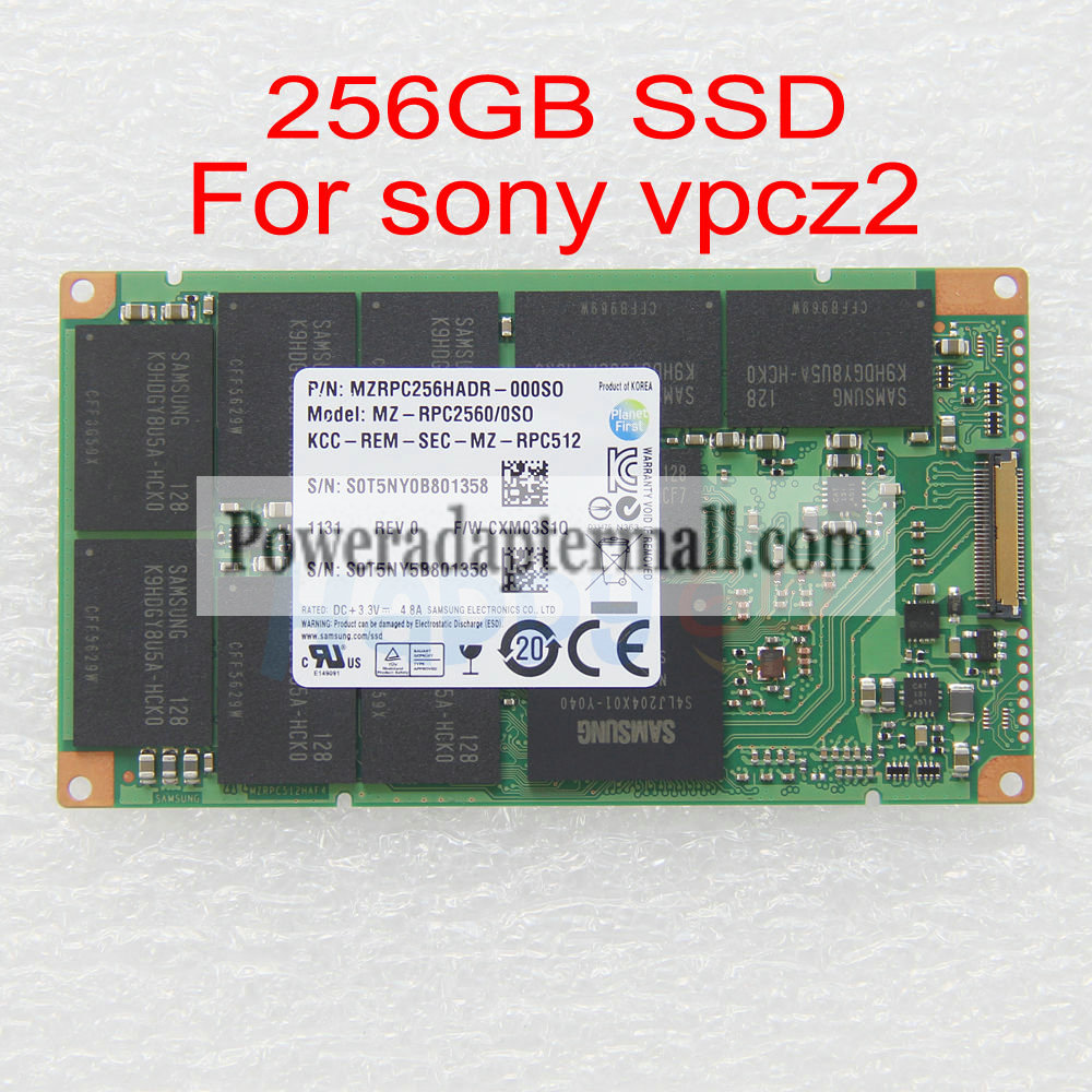 New Samsung MZRPC256HADR raid LIF SSD For Sony VPCZ21 VPCZ22